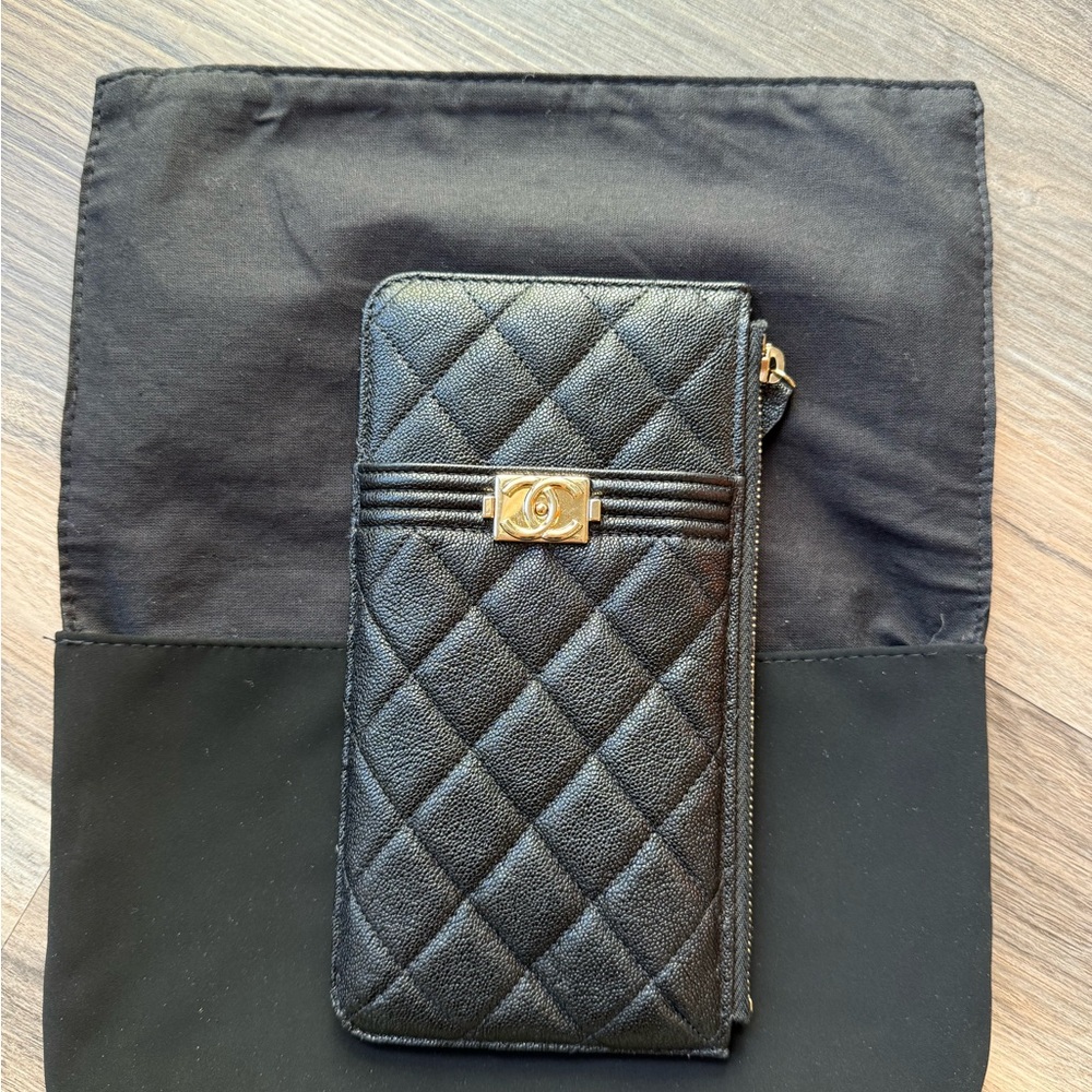 Chanel Boy Wallet Phone Holder